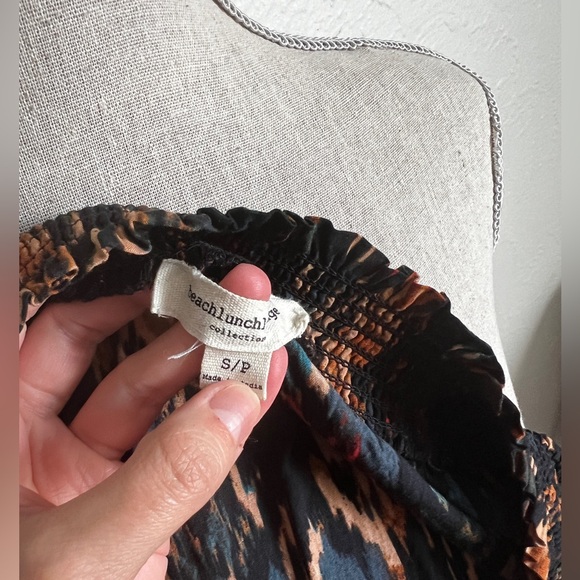 beachlunchlounge Off Shoulder Mae Boho Dress Womens Size Small - Picture 10 of 11